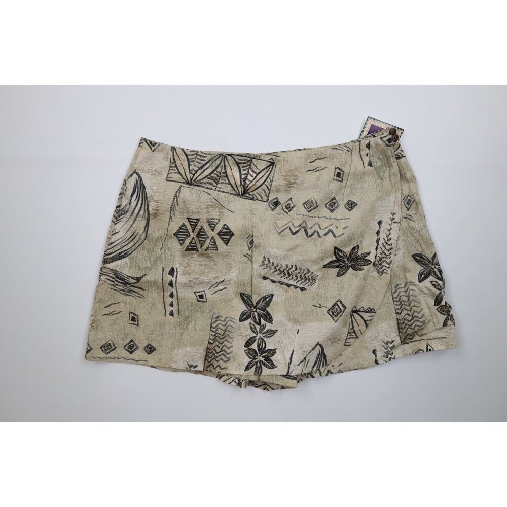 Deadstock Vtg 90s Hilo Hattie Womens XL 2 Piece Hawaiian Skort Halter Top USA - Picture 11 of 16